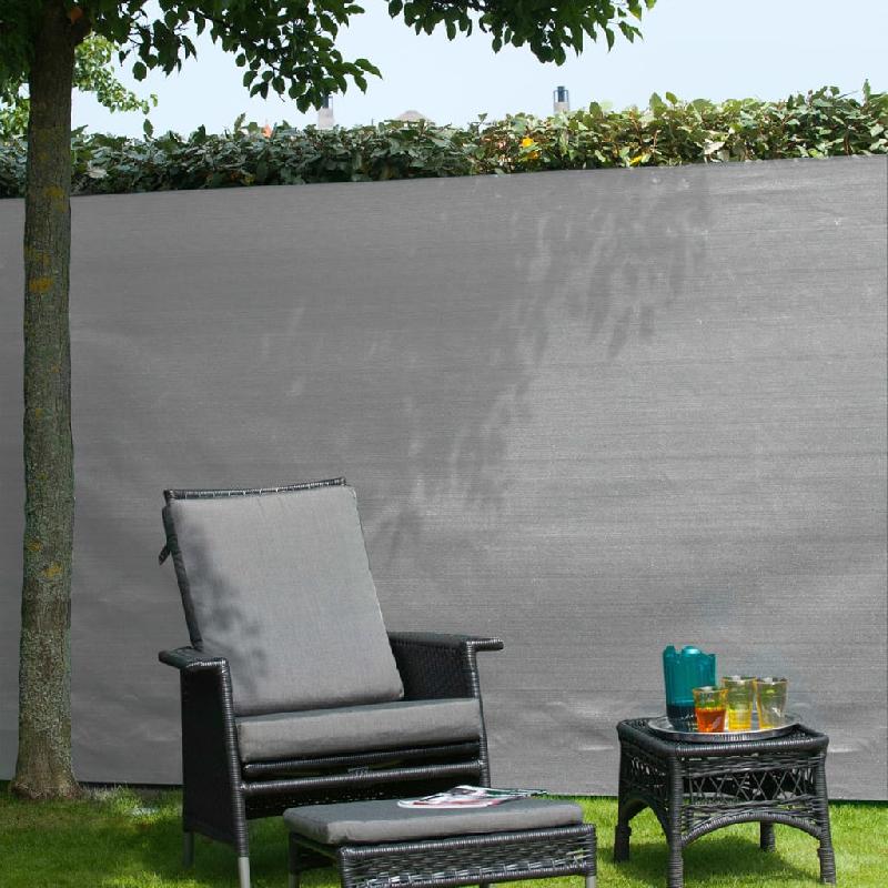 Nature brise-vue de jardin pe 1 x 3 m gris 428523_1
