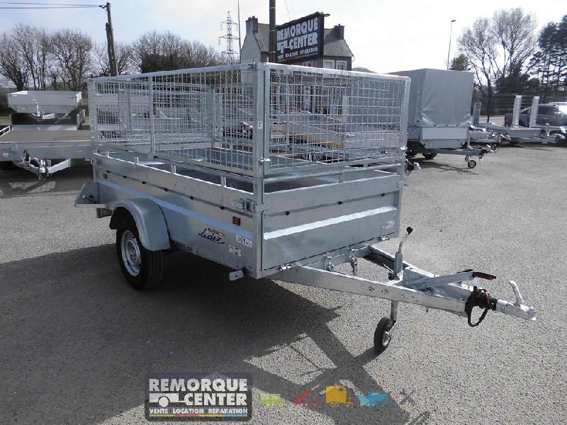 Remorque polyvalente Lider Robust 2m50 - 1 essieu freiné - PTAC : 1300 kg - 253 x 134 x H50 cm - Référence 34392_1