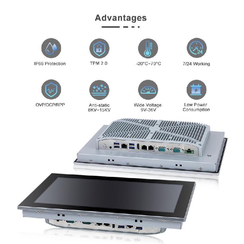 Panel PC industriel fanless 13.3