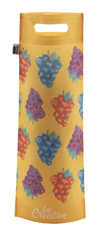 Sac à vin - RPET non tissé sur mesure - Poignées prédécoupées - Impression en sublimation - 80 g/m²_1