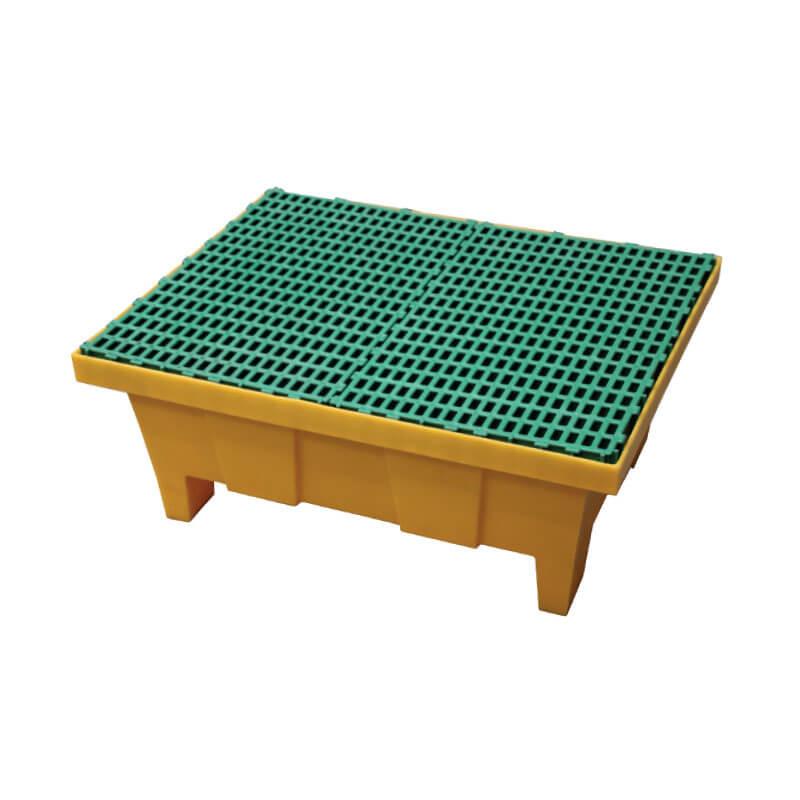 Bac de rétention longitudinal 70 litres plastique avec caillebotis polypropylène_1