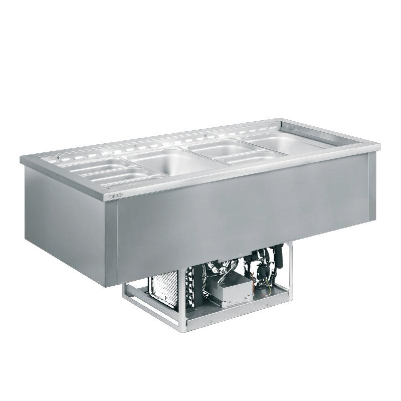 Cuve réfrigérée avec groupe intégré - Froid ventilé - 4 GN 1/1 - 127 L | Tefcold_1