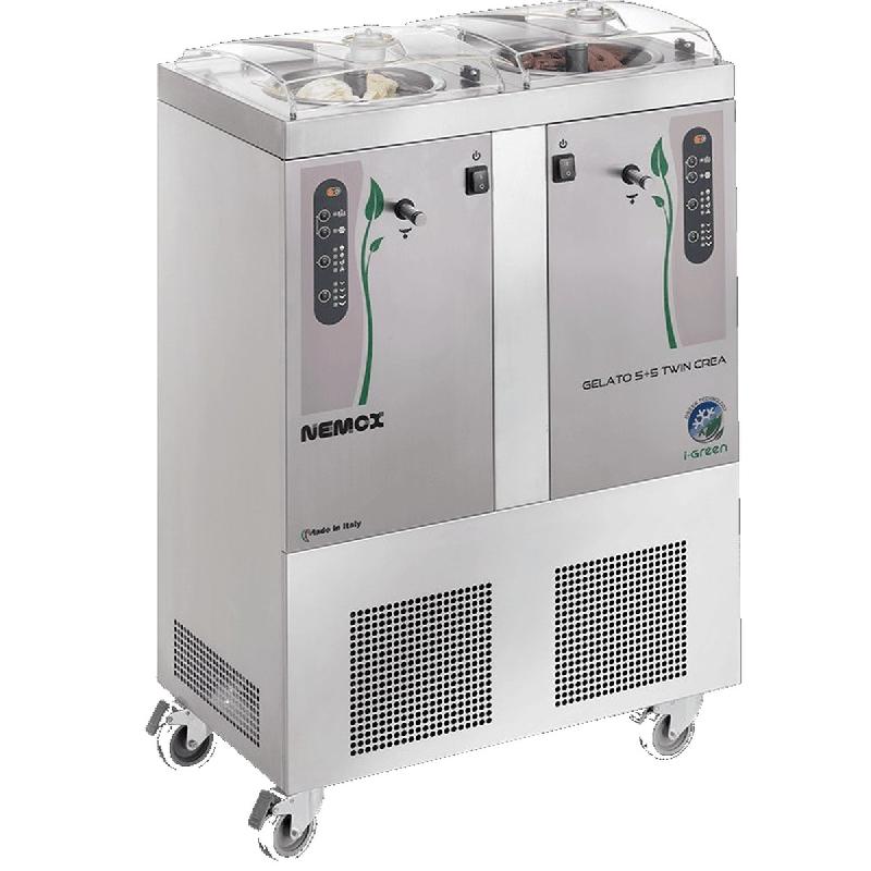 Turbine à glace professionnelle - Gelato 5+5 TWIN Crea i-Green | Nemox_1