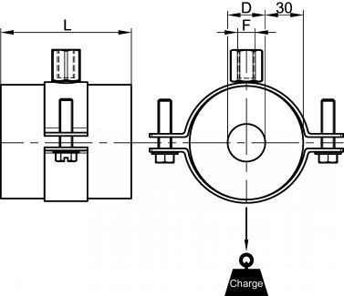 72178 - Colliers de fixation Bene Inox - Acier zingué avec coquille isolante en mousse PIR - Diamètres 15 à 323,9 mm_1