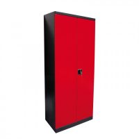 Armoire d'atelier en métal 192cm x 38cm - 4 étagères modulables - Armeco380-4et_1