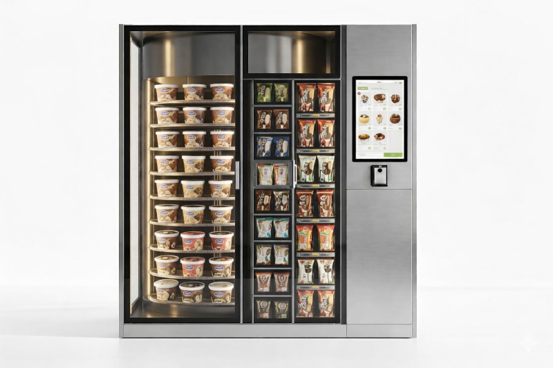 Distributeur automatique de crème glacée intelligent - Smart Ice Cream Vending Drum_1