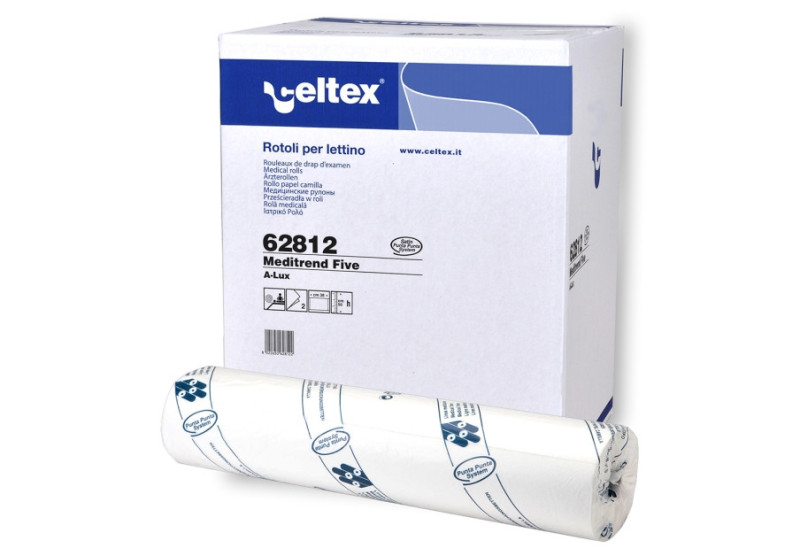 Drap d'examen pure ouate de cellulose gaufre 2 plis 46m-121 formats long 38cm larg 50cm-carton de 9 rouleaux_1