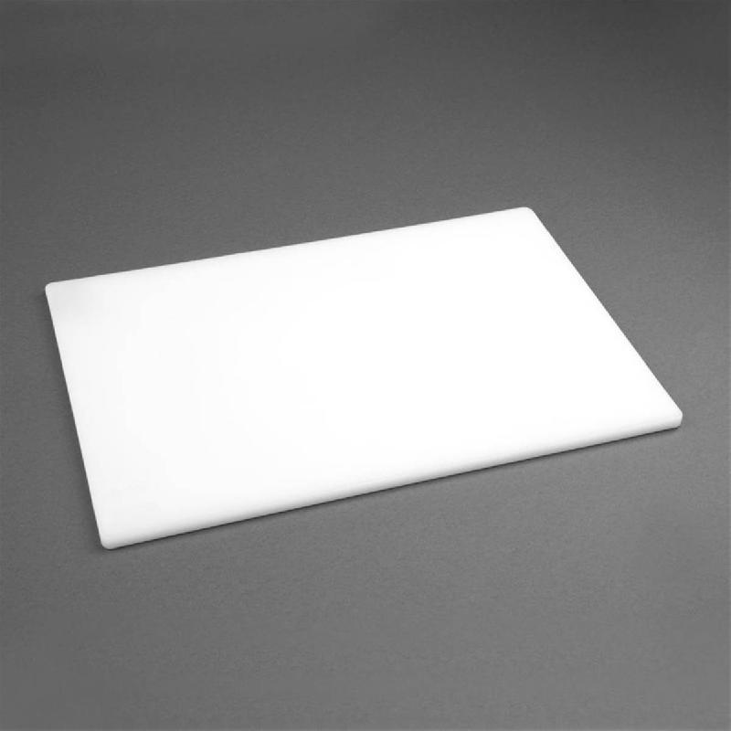 Planche à découper antibactérienne basse densité blanche | Hygiplas - HC860_1