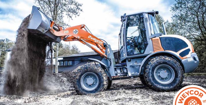 Chargeuse compacte articulée - Capacité du godet 1,1 m3 - Weycor AR 480_1