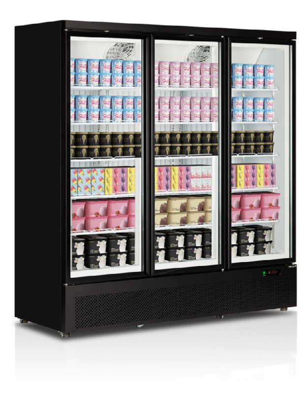 Congélateur vertical de vitrine Atom Maxi L.1880mm 3 portes TEFCOLD_1