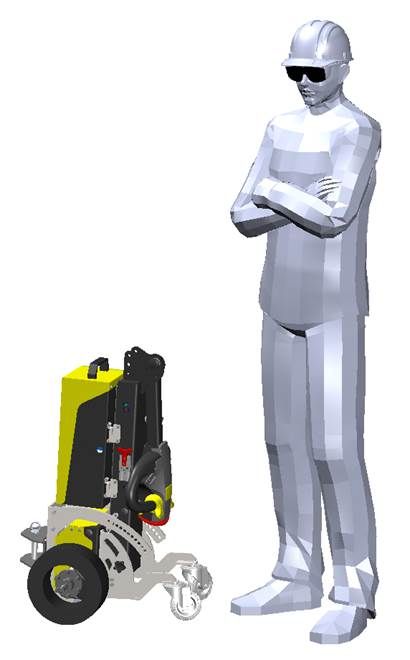 LT300 - Tracteur pousseur électrique Alitrak - Capacité de traction 1000 kg - Batteries interchangeables_1