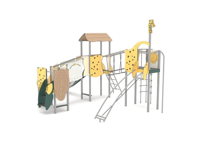 Structure multi-activités métallique Safari - LD1SAF30080 - Ludoparc - pour enfants dès 2 ans, capacité 30 personnes_1