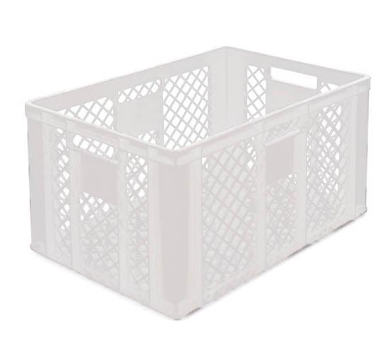 Bac euro ajouré couleur - 190410 – Blanc - 600 x 400 x 135 mm_1