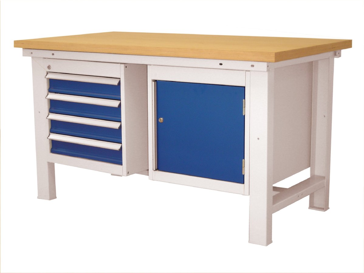 Établi pieds fixes - robuste pour charges lourdes - piètement mécanosoudé et options de personnalisation_1