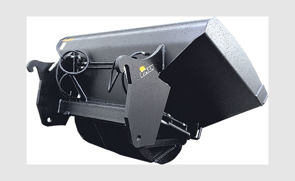 Godet avec vérin double effet pour une ouverture hydraulique sécurisée