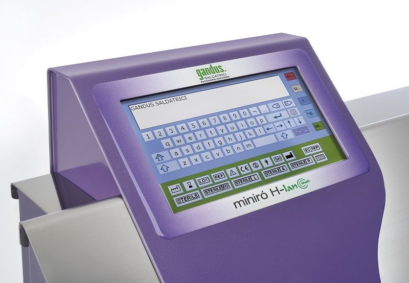 Thermosoudeuse à défilement continu MINIRÒ H-LAN TOUCH - CDO médical - largeur de soudure 15 mm multi ligne - validable ISO 11607.2_1