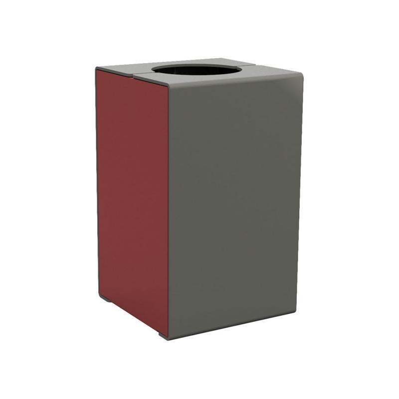 Corbeille KUB en acier - Réf : 306485.Gpro - Design moderne, 120L, avec ou sans couvercle_1