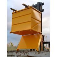 Fap - Benne à fond ouvrant avec sécurité par étriers articulés - Goubard SARL - capacité 515 à 2075 L_1
