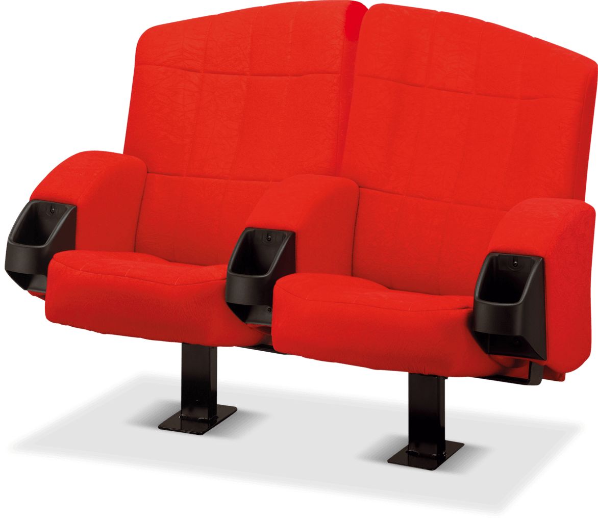 Siège de cinéma confortable avec revêtement polyester au choix