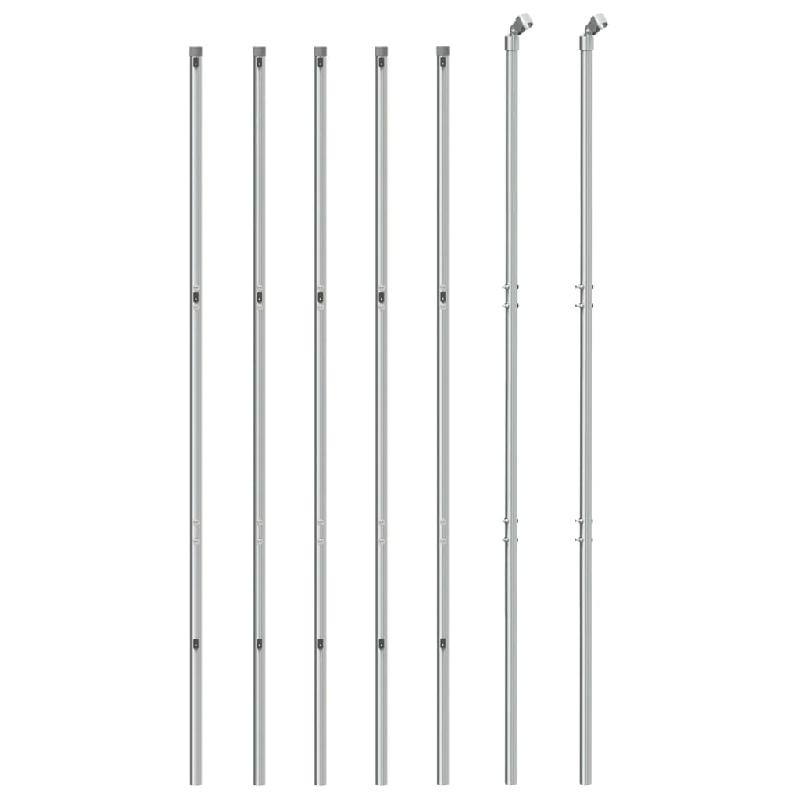 Vidaxl clôture à mailles losangées argenté 1,4x10 m 154003_1