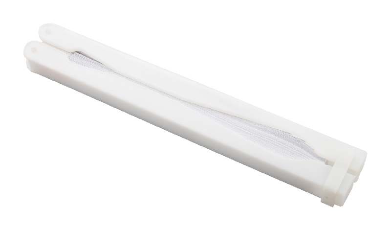 Éventail en plastique - Couleur blanche - Poids 13 g_1