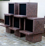 Colombarium OPALE robuste et stable - 5 cases - Contenance 4 urnes par case Ø 20 cm_1