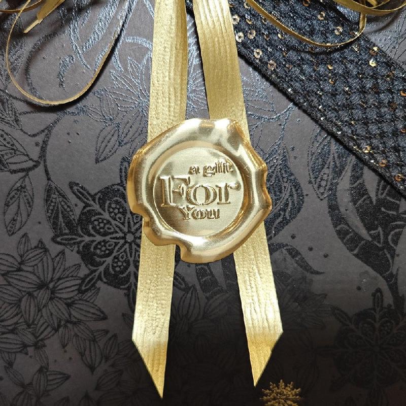 Etiquette cadeau effet cire A gift for you or - par 90_1