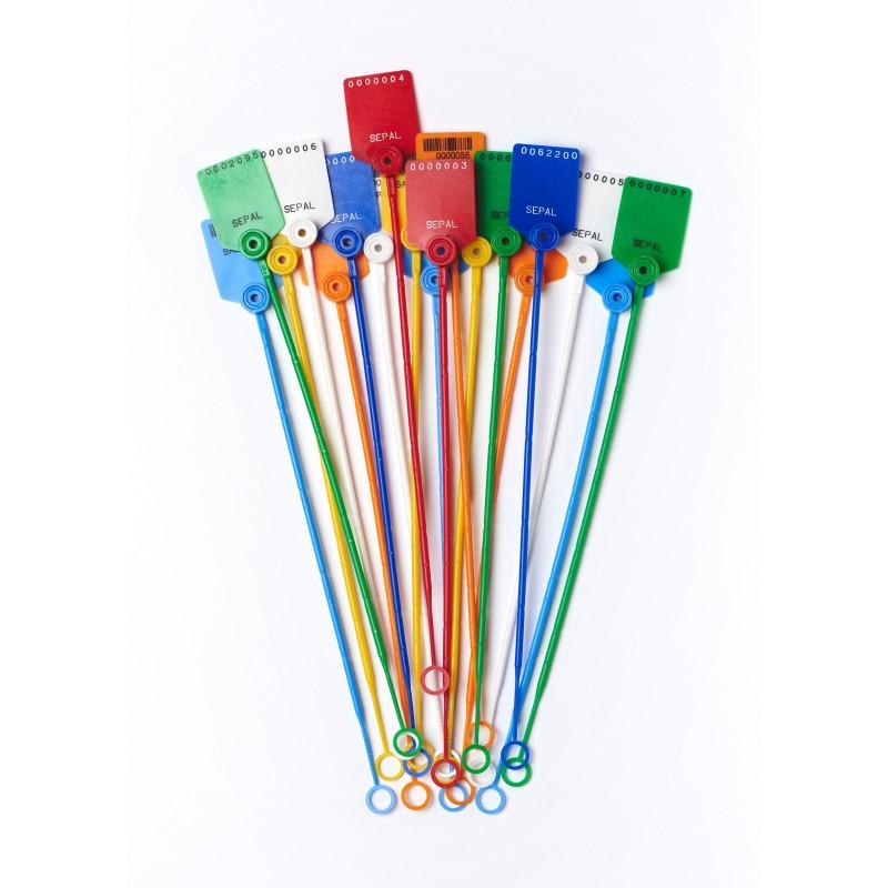 Scellé de sécurité plastique numéroté TruckSeal - réglable - pour courrier - pack de 100_1