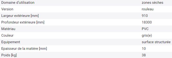 137052W - Tapis antifatigue pour zones sèches - Motif bulles - Antidérapant R10 - Écologique et sans substances nocives_1