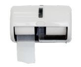 Distributeur papier toilette deux petits rouleaux avec mandrin evadis blanc (01dh6001)_1