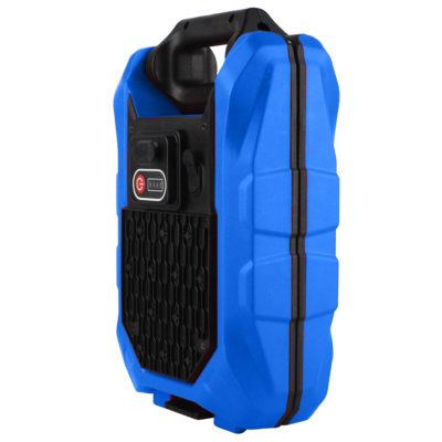 Double projecteur de chantier professionnel sur batterie - 2x10W - Coque renforcée PVC IK08 - Angle d'éclairage 290°_1