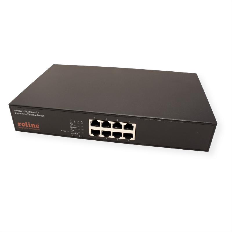 ROLINE Switch Fast Ethernet PoE, 130W, 8 ports_1