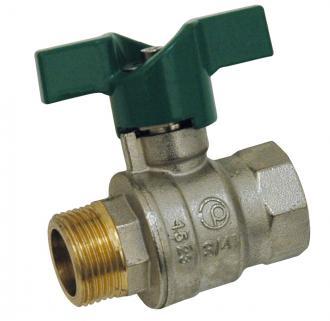 Vanne m/f poignée verte nf 15/21 - 301252_1