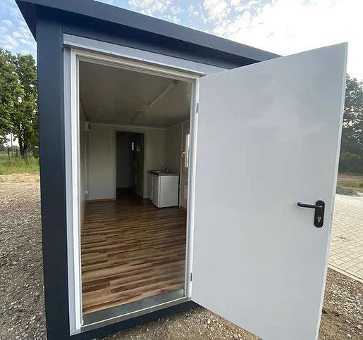 Conteneur aménagé 6×2,40 m - WC, douche et cuisine_1