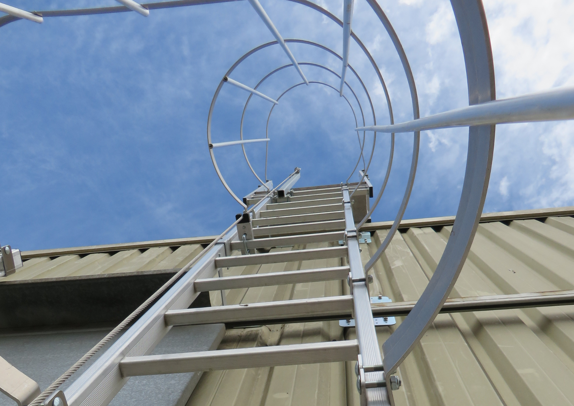 Échelle à crinoline en aluminium - GM - légèreté et installation simplifiée_1