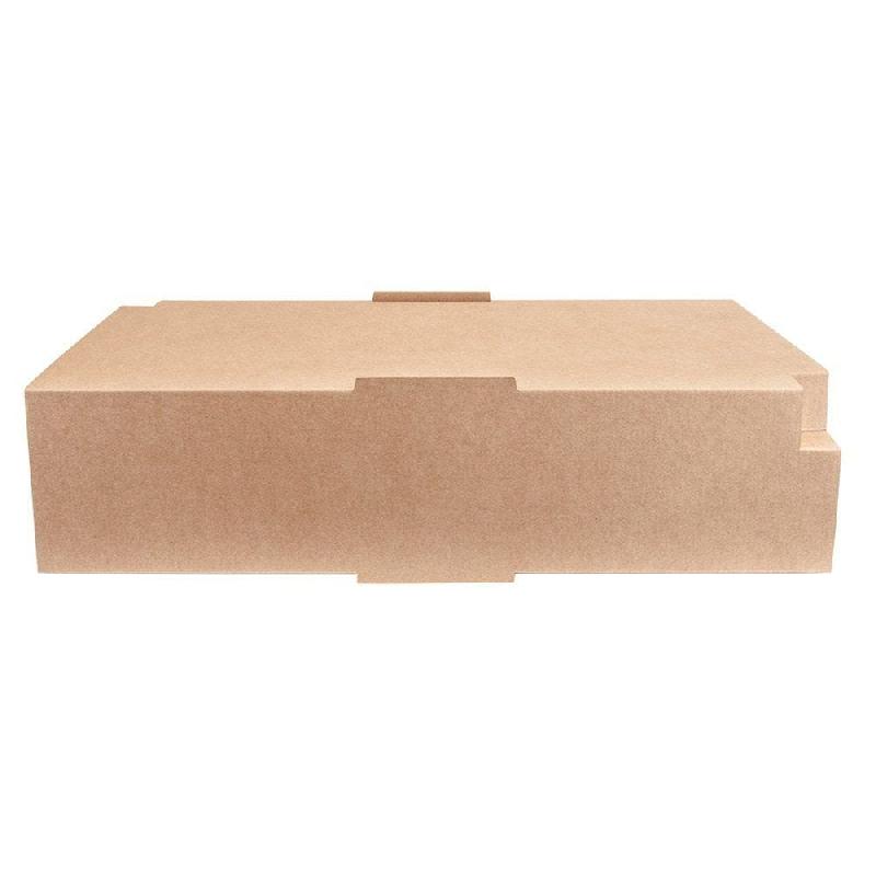Etui traiteur carton brun ondulé 45,5x34x11,5cm - par 25_1