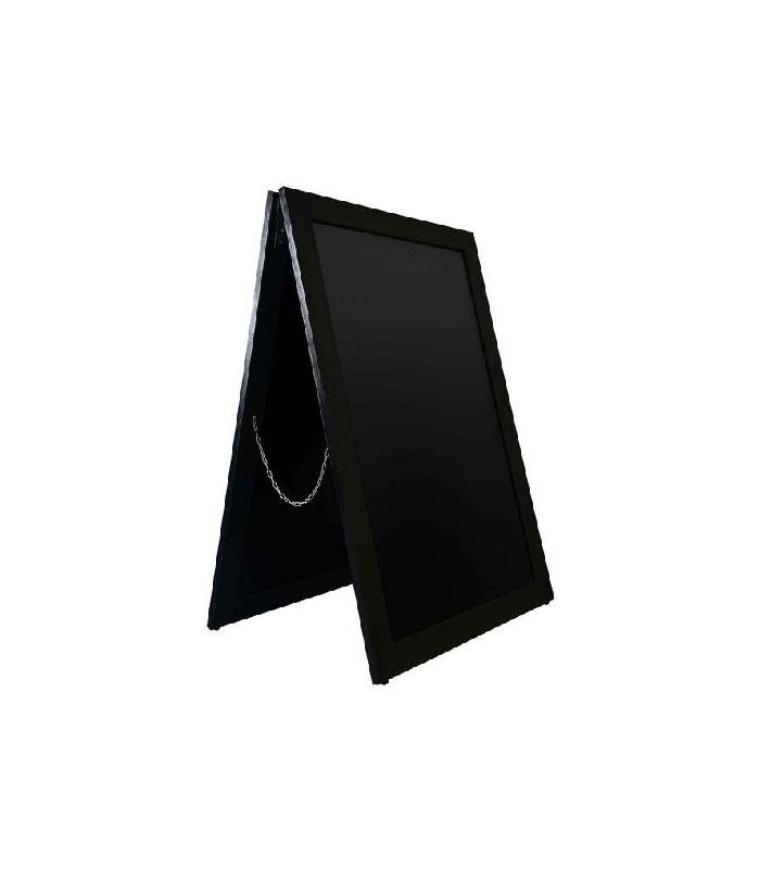 Panneau trottoir large - 1090 x 730 mm - Cadre bois PEFC - 6 coloris - Écriture double face - Intérieur et extérieur - Fabrication française_1