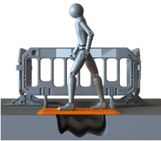 Passerelle de chantier pour piétons en polyéthylène haute densité 100% recyclable - PASS - ADS Equipements Eurl - Dimensions 1200 x 800 mm, charge 400 kg_1