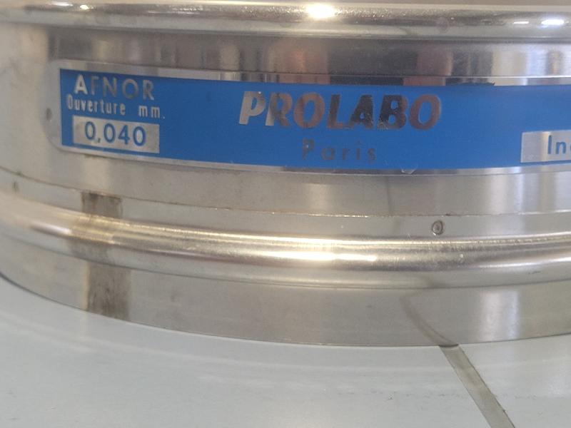 Tamis de test en acier inox PROLABO 200x50mm - 40 µm (0,04mm)_1