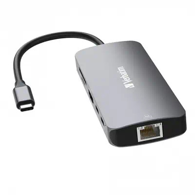 Verbatim CMH-09 USB Type-C 10000 Mbit/s Argent_1