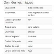 Armoire de sécurité AL 480 I - double paroi - 140180W - 2 étagères réglables et bac de rétention_1