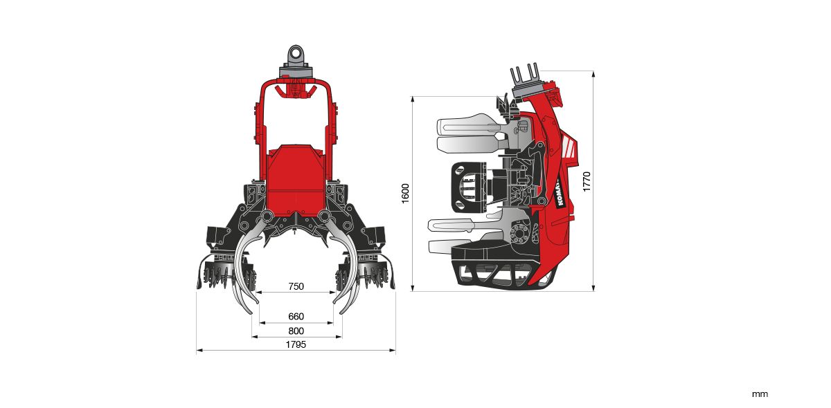 C144 - tête d'abattage - komatsu - largeur max.1 ,740 mm_1