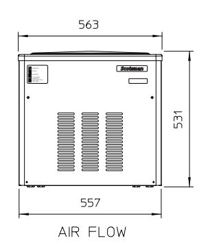Machine à glace en grains MF 36 AS - Scotsman Scodif - 200 kg/24 h - finition inox_1
