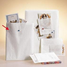 Pochettes cadeaux kraft lisse blanc 22x31cm - par 1000 - sachets résistants_1