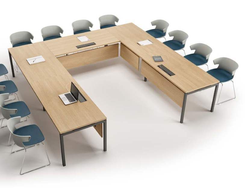 Table modulable IDEA-01 pour espace de réunion