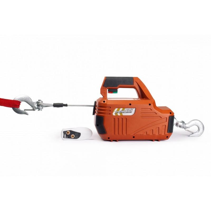 Treuil électrique portable avec télécommande TOR SQ-02 - 450 kg, câble 4,6 m, 230 V, frein dynamique_1