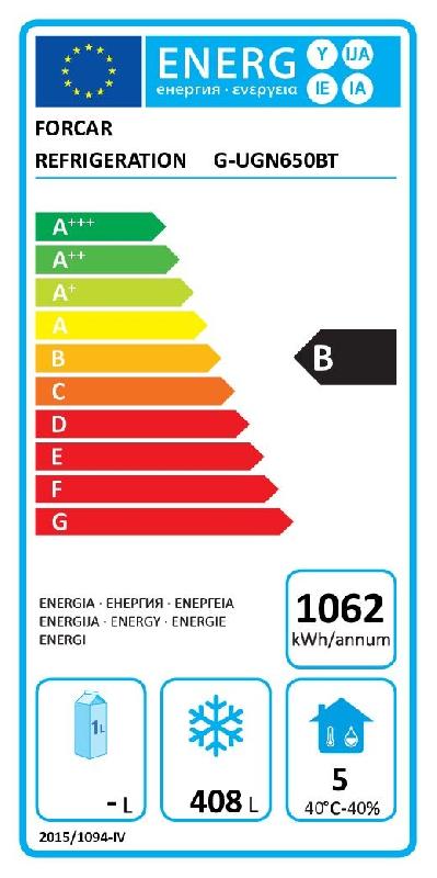 Armoire réfrigérée négative GN2/1 Ventilée 560L Inox Forcar_1