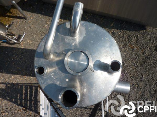 Bac de lancement fermé Pierre Guerin - 345 L - Dimensions : HT : 2060 mm, Diam : 660 mm, H vidange : 230 mm_1
