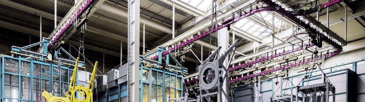 Convoyeur aérien - Température maximale 250° - Charge jusqu'à 10 000 kg - P&F420 - SEMA_1