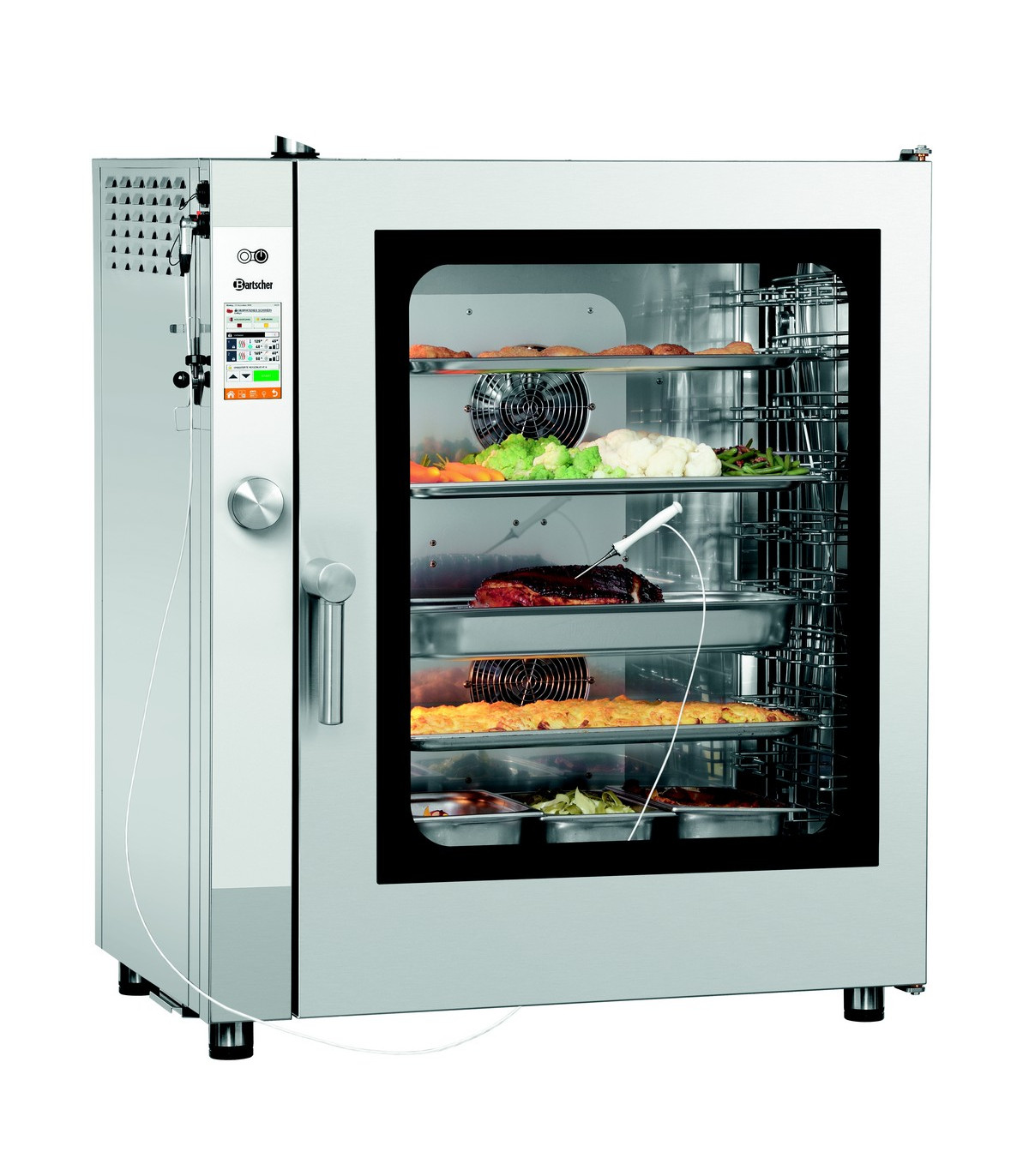 Four mixte à vapeur professionnel doté d'un système de nettoyage automatique - silversteam 10111drs réf. 117731 bartscher_1